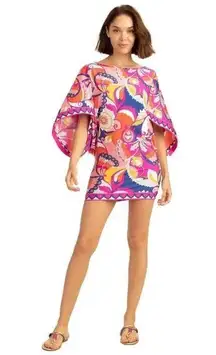 Trina Turk Sevilla multi colorful print swim tunic coverup dress S