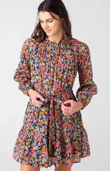 Trovata Birds of Paradis Vintage‎ Floral Abigail Short Dress Size Large