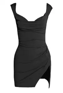 Tiger Mist Mini Dress Black