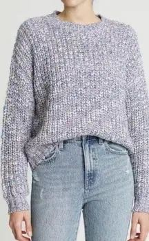 Pistola Eva Melange Rainbow Confetti Cropped Knit Sweater Size XS Wool Alpaca