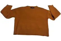 Forever 21 Rust Orange Crew Neck Sweater