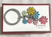 Coach Multi Flowers Key Ring