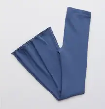 Aerie Kick-It Ribbed High Waisted Super Flare Pant