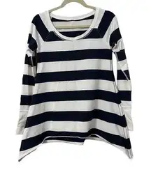 LULULEMON NAUTICAL STRIPED LONG SLEEVE TOP