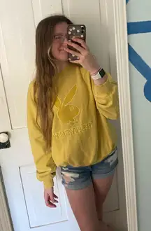 pacsun X playboy yellow crewneck 