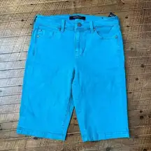 Liverpool green resort wear colorfast 8 stretchy Bermuda shorts