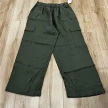 C&C California 100% Linen Cargo Pants – Olive Green – Size XL – NWT