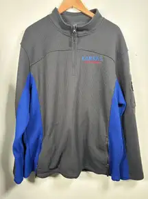 Kansas Jayhawks‎ NCAA Campus Heritage Soft Shell Quarter Zip Pullover XXLarge