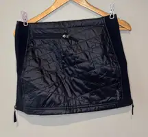 SKHOOP OF SCANDINAVIA Original Quilted Kari Mini Skirt Bum Warmer Black Size XS