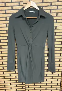 Showpo‎ Olive Green Shirt Dress Size 6