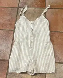 , belted, romper, striped size medium