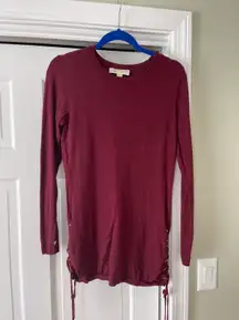 Michael Kors Maroon Sweater Dress