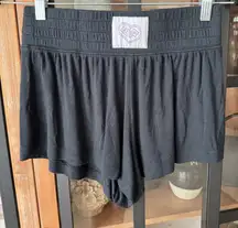 Alice + Olivia big feelings boxer shorts patch logo ribbed Laila Pajamas modal