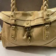 Vintage Borsetta Milano Tan Leather Satchel Bag