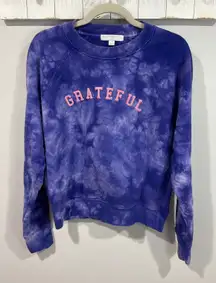 Spiritual Gangster Grateful Tie Dye Sweatshirt Purple Pink Size M EUC