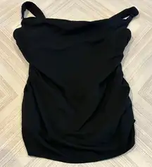 Liz Lange Maternity for Target Black Tank Top Unhookable Straps Size Small