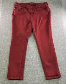 Torrid Jeans‎ Womens 16R Red Boyfriend Straight Vintage Stretch