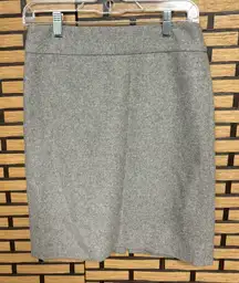 J. Crew Gray Wool Blend Skirt‎ Size 0