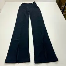 Beyond Yoga Make‎ the Cut Split Ankle Pants Womens Size XS Spacedye Black Grey