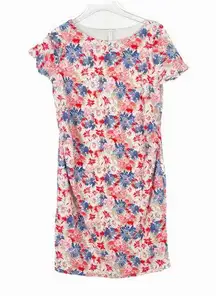 Pinkblush Floral Short Sleeve Maternity Dress Size Large L EUC D2668