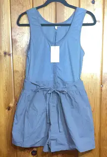 Promesa Gray romper size medium tank top shorts romper combo with belt summer