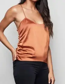 Good American Copper Ruched Cami - Size 3 / Large