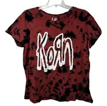 Torrid  Korn Shirt Womens 1X Brick Red Black Graphic Band Tee Rock Metal 90s Y2K