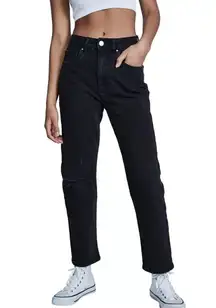 Cotton on Straight Stretch Jean in Black Size 12 NWT