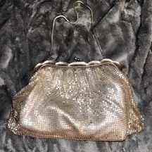 Whitney and Davis Elegant Silver Mesh Evening Bag