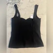 New Free People Intimately Tank Top Black Small Lined Bra
