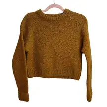 MTWTFSS Weekday Mustard Yellow Wool Mohair Blend Sweater