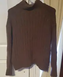 a.n.a Chocolate Brown Cowl Neck Sweater