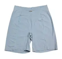 X Whitney Simmons Light Blue High Waisted Biker Athletic Shorts XXL