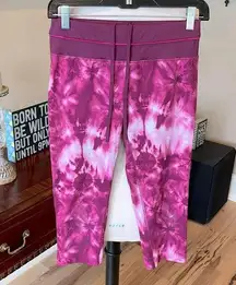 Colorful Tie Dye Fuschia Leggings