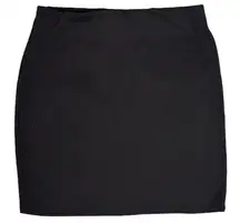 black  mini skirt