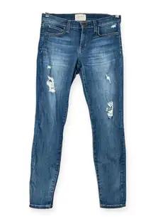 Current/Elliott The Stiletto Jeans Women’s 27 Blue Distressed Skinny Ankle