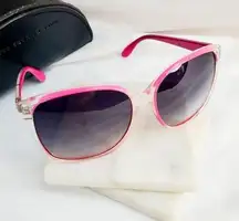 Marc by Marc Jacobs Mod Oversized Sunglasses Pink/Clear 157 S