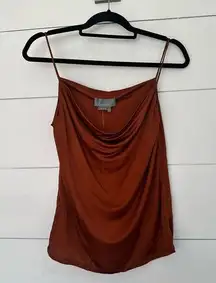 Anthropologie  Women’s Small Rust Cowl Neck Tank Top NWT