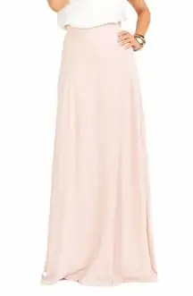 Show Me Your Mumu SMYM Princess Di Maxi Ballgown Skirt Dusty Blush Medium