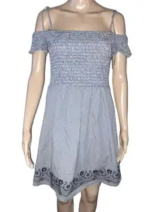 Gingham Check Smocked Short Sleeve Dress