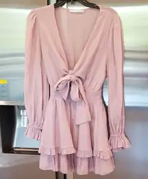 💕SAINTS+SECRETS💕 Long Sleeve Ruffle Mini Dress