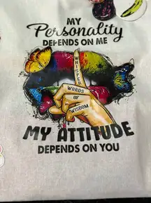 Handmade My personality‎ depends on me tote bag