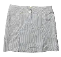 Nike Golf Tour Dri-Fit Pop Pleats Performance Pin Stripe Skort‎ Size 6
