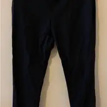 Tommy Hilfiger Black Pull On Tapered Ankle Logo Pants Women’s Sz 6 Great Cond