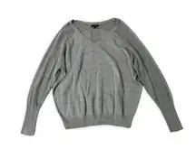 Apt 9 V Neck Grey Knitted Sweater