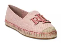 Ralph Lauren Cameron Logo Slip-On Espadrille Flats in‎ Rose Size 6.5