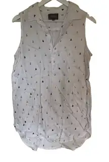 For Cynthia Beachwear medium sailor 100% linen medium