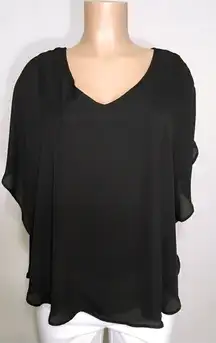 Sharagano black blouse. 