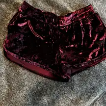 Victoria secret pink velvet sleep shorts