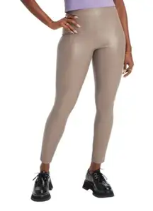 Fabletics Faux Leather Pants Beige Size XXL NWT